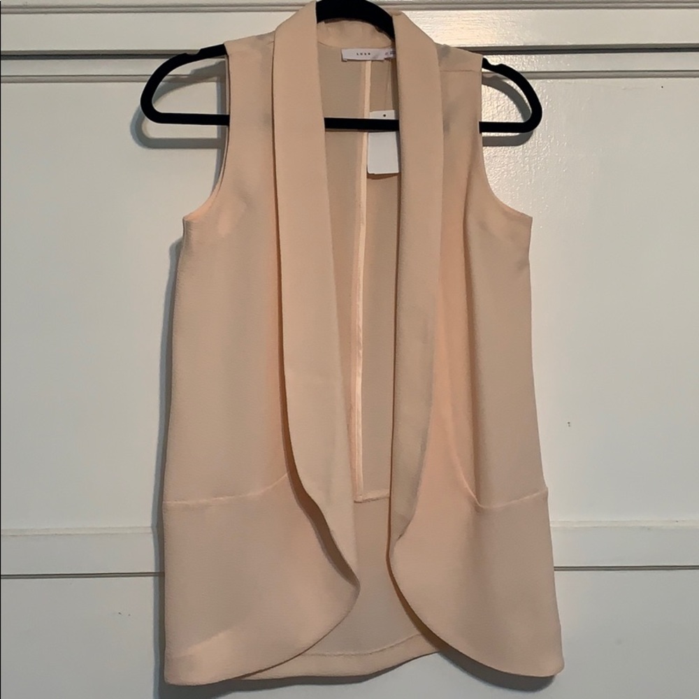 NWT lush open light vest